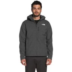 The North Face Apex Bionic Soft-Shell Hoodie Men's -Bob's Sports Chalet 96683 TNFDARKGREYHTHR m