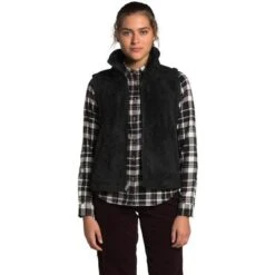 The North Face Furry Fleece Vest Women's -Bob's Sports Chalet 96705 TNF BLACK m