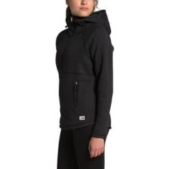 The North Face Crescent Hooded Pullover Fleece Top Women's -Bob's Sports Chalet 96707 TNF BLACK HTHR m