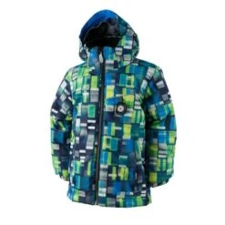 Obermeyer Stealth Jacket Boys' -Bob's Sports Chalet 9671 MOVING SQUARES m