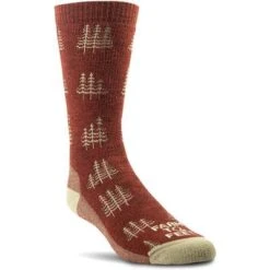 Farm To Feet Cokeville Midweight Cushion Extended Crew Socks Men's -Bob's Sports Chalet 96777 RED CLAY HEATHER m