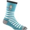 Darn Tough Vermont Animal Haus Crew LW Socks Women's -Bob's Sports Chalet 96980 AQUA m