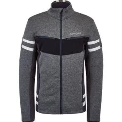 Spyder Wengen Encore Full Zip Fleece Jacket Men's -Bob's Sports Chalet 98186 EBONY m
