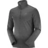 Salomon Transition Half Zip Mid Layer Men's -Bob's Sports Chalet 98293 BLACKHEATHER m
