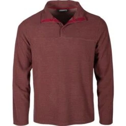 Mountain Khakis Apex Pop Top Pullover Fleece Men's -Bob's Sports Chalet 98451 GARNET m