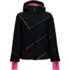 Spyder Tresh Jacket Girls' -Bob's Sports Chalet 9899 BLKBTBLGMMLTICLR m