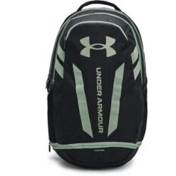 Under Armour UA Hustle 5.0 Backpack -Bob's Sports Chalet 99182 BLKBLKSILICA GREEN m