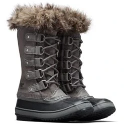 Sorel Joan Of Arctic Waterproof Boots Women's - Faux Fur Cuff -Bob's Sports Chalet 99253 QUARRYBLACK m