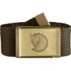 Fjallraven Canvas Brass Belt 4 Cm 1 Fjallraven Canvas Brass Belt 4 Cm -Bob's Sports Chalet 99369 DARK OLIVE m
