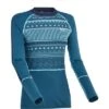 Kari Traa Perle Long Sleeve Crew Baselayer Top Women's -Bob's Sports Chalet 99821 OCEAN m