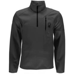 Spyder Outlaw 1/2-Zip Fleece Jacket Men's -Bob's Sports Chalet 9983 POLARBLACK m