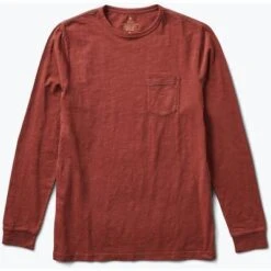 Roark Well Worn Midweight Organic Long Sleeve T-Shirt Men's -Bob's Sports Chalet 99924 MAROON m