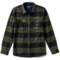 Roark Nordsman Flannel Shirt Men's -Bob's Sports Chalet 99930 DARK MILITARY m
