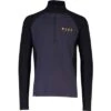 Mons Royale Olympus 3.0 Half Zip Base Layer Top Men's -Bob's Sports Chalet 99987 BLACK9 IRON m